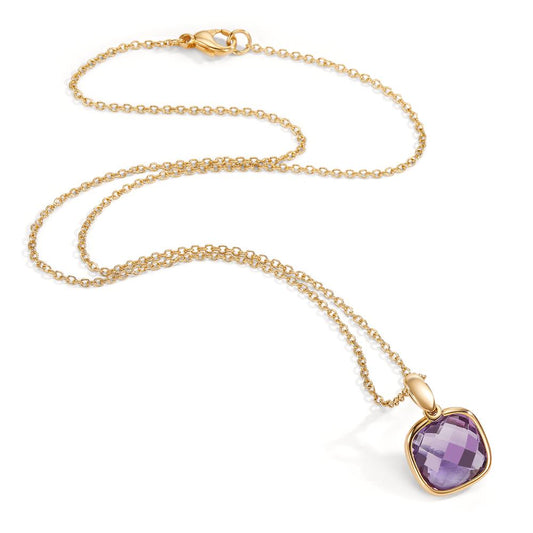 Collier Gold 750 mit Amethyst