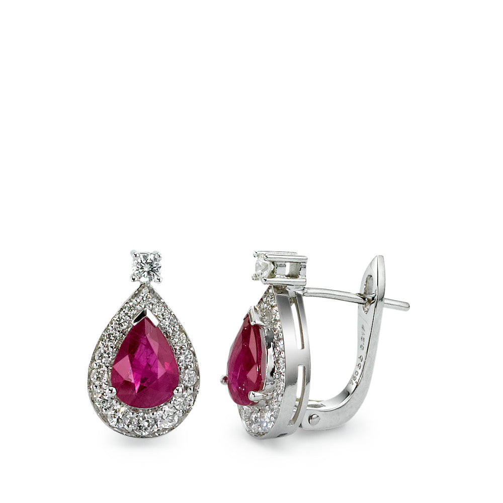 Boucles d'oreilles 750 rubis