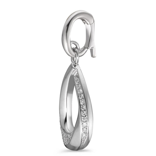 Pendant 18k White Gold Diamond White, 0.19 ct, 38 Stones, brilliant, w-si