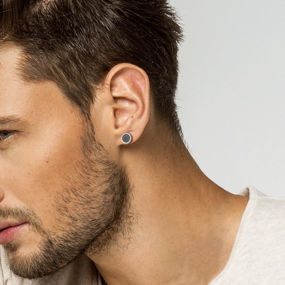 Örhängen 1 st rostfritt stål IP-belagd Ø9 mm