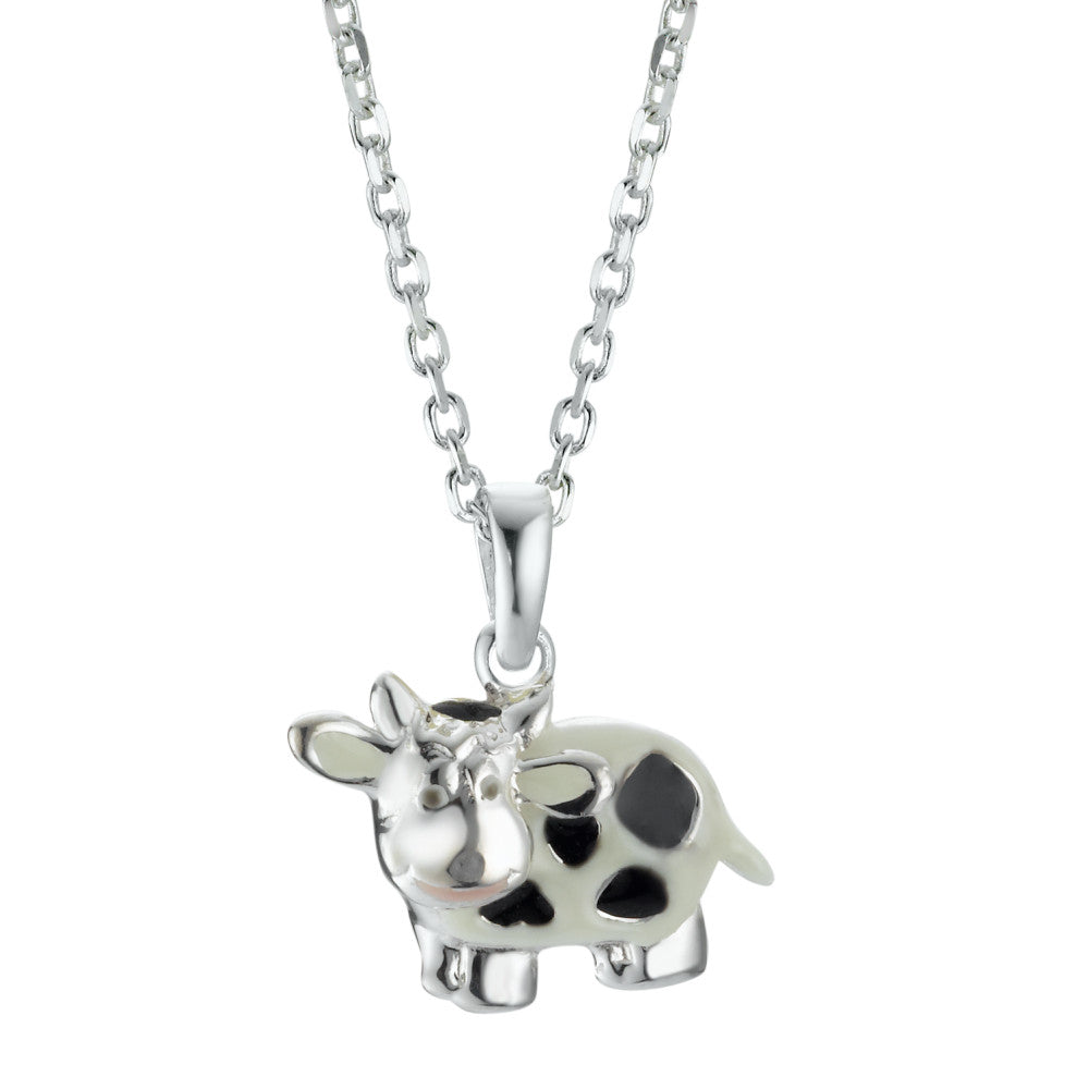 Halskette mit Anhänger Silber emailiert Kuh 36-38 cm verstellbar – Rhomberg  Schmuck GmbH
