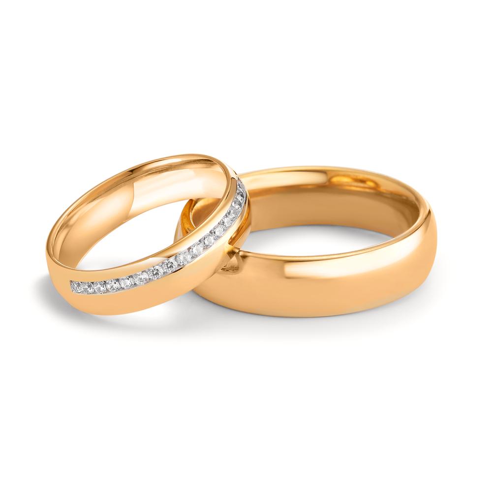 Partnerring 750/18 K roséguld
