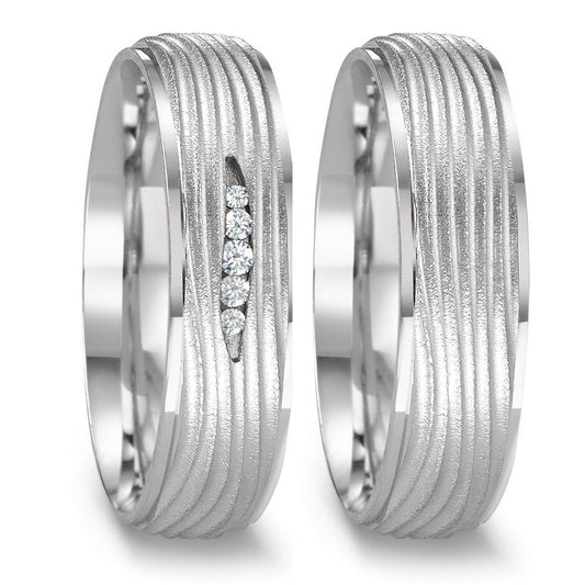 Partnerring 750/18 K vitguld