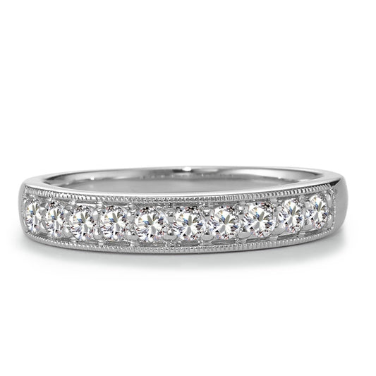 Bague d'éternité Or blanc 18K Diamant 0.35 ct, 10 Pierres, w-si