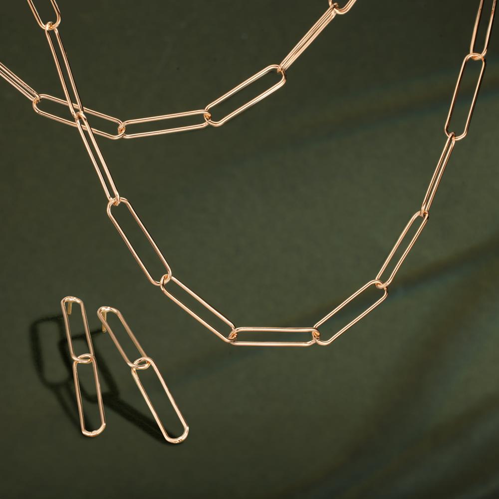 Drop Earrings Bronze Yellow Gold plated