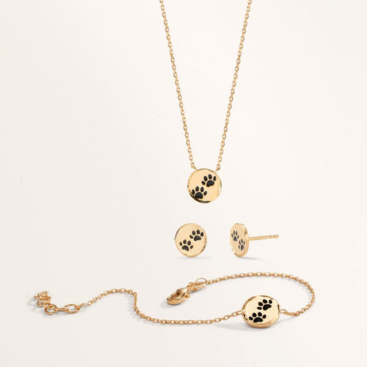 Bracelet Bronze Laqué Patte 14.5-16 cm