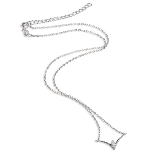 Collier Argent Zircone Rhodié 40-45 cm