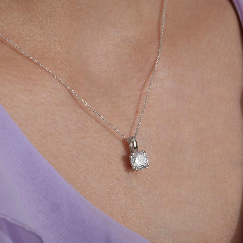 Necklace with pendant 9k White Gold 40-42 cm