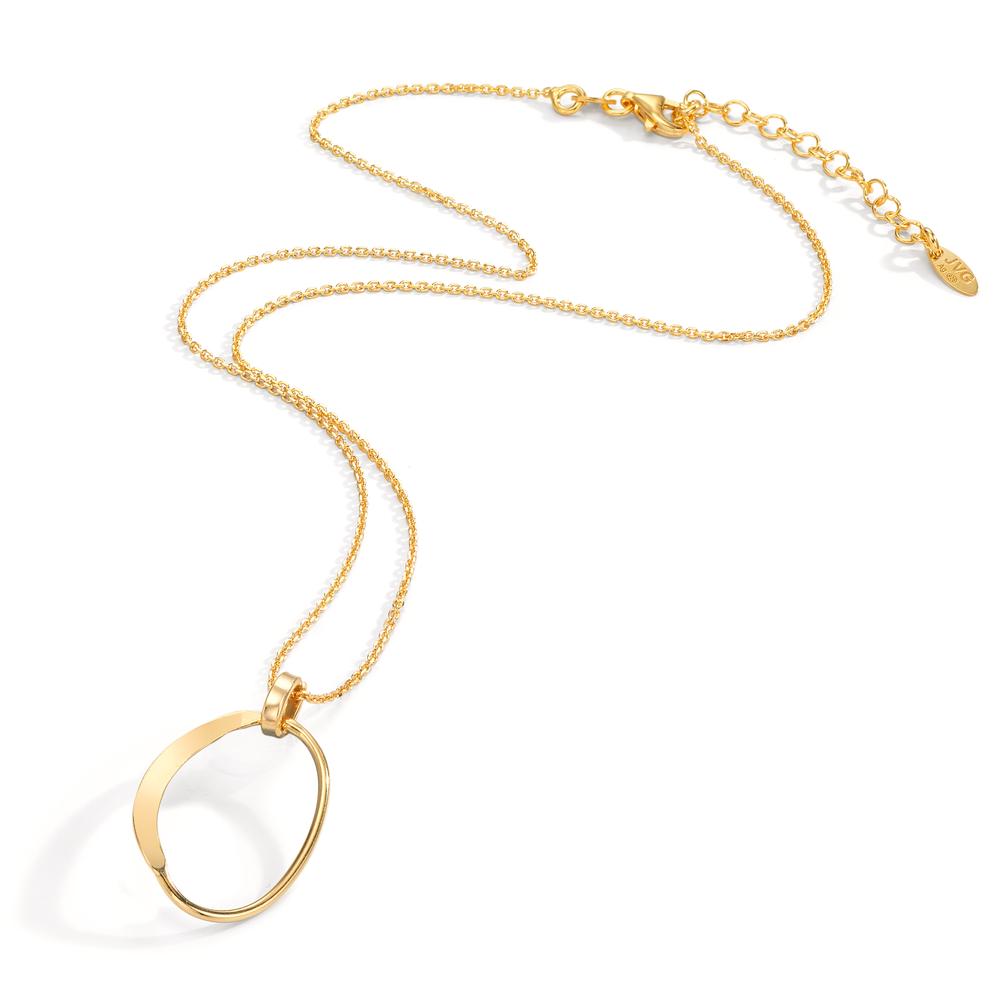 Necklace Silver Yellow Gold plated 40-44 cm