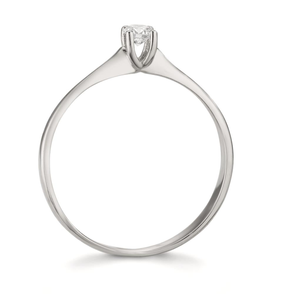 Solitärring 750/18 K vitguld diamant 0.09 ct, w-si
