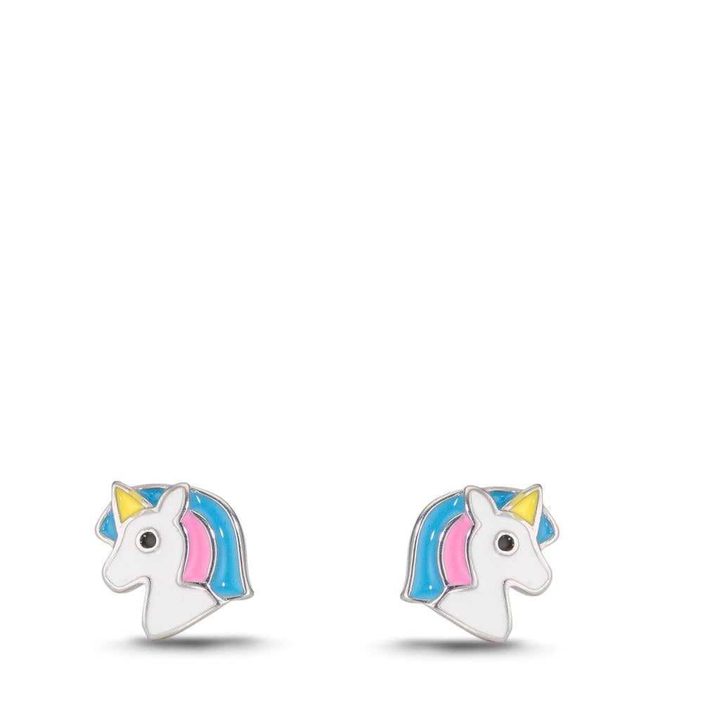 Pendientes Plata Rodio plateado Unicornio