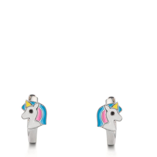 Aro con bisagra Plata Rodio plateado Unicornio