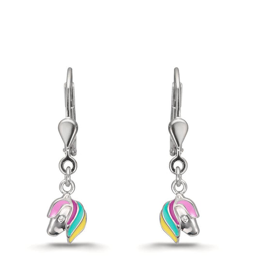 Pendientes Plata Rodio plateado Caballo