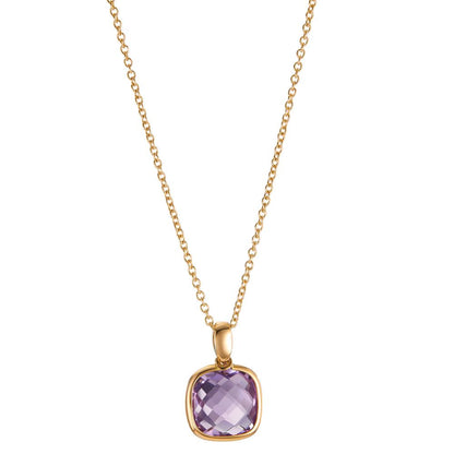 Collier Gold 750 mit Amethyst