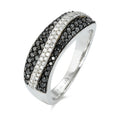 Finger ring 750/18 K vitguld diamant 0.61 ct, 92 stenar, w-si
