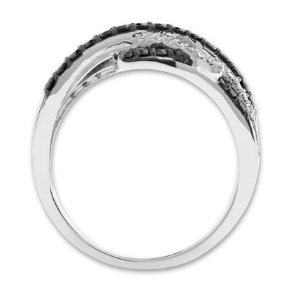 Anillo de dedo 750/oro blanco de 18 quilates Diamante 0.47 ct, 41 piedras, w-si