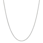Chaînette Or blanc 750/18 ct., maille forçat