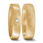 Anillo de pareja 750/oro amarillo de 18 quilates
