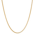 Rundanker-Halskette 750/18 K Gelbgold  38 cm Ø1.2 mm