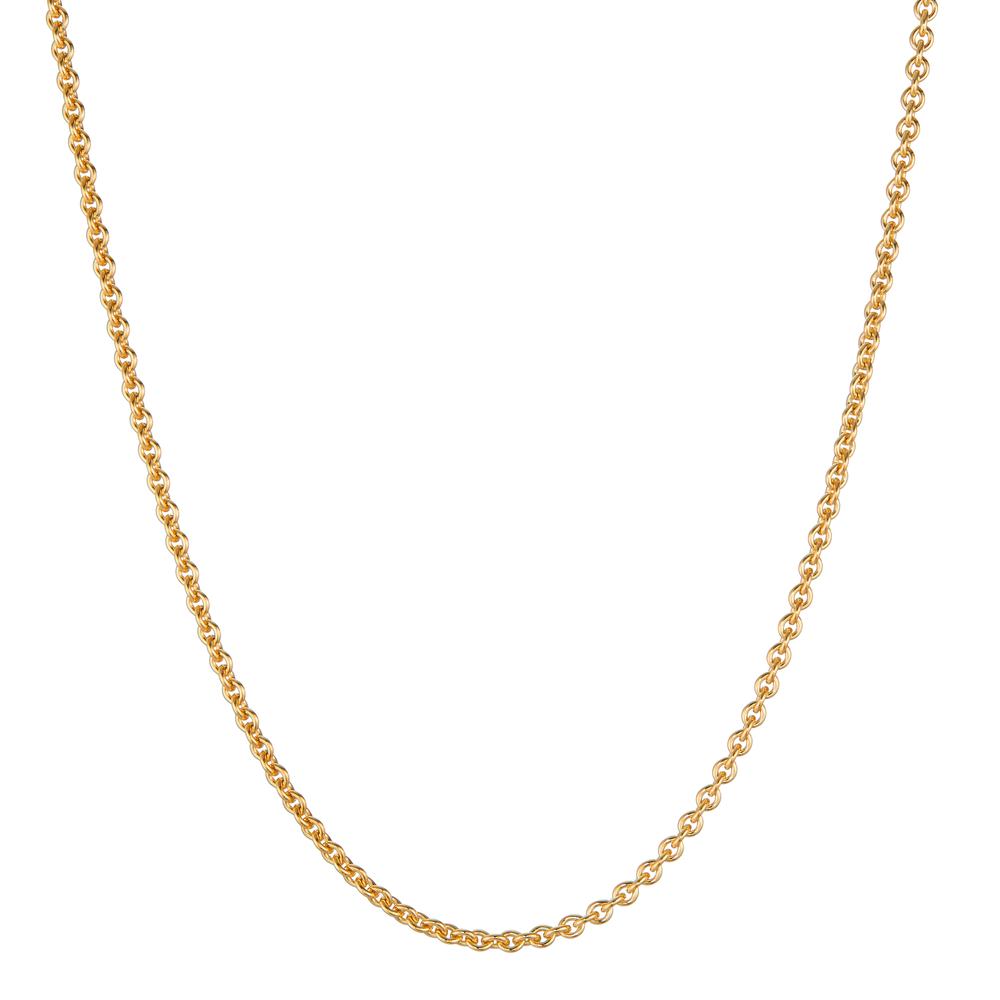 Rundanker-Halskette 750/18 K Gelbgold  38 cm Ø1.2 mm