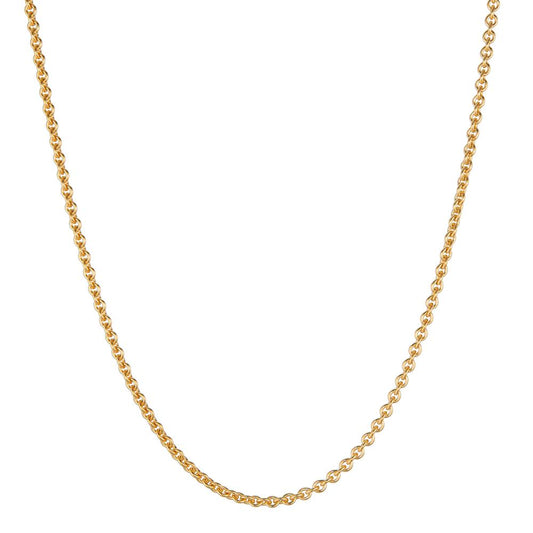 Rundanker-Halskette 750/18 K Gelbgold  38 cm Ø1.2 mm