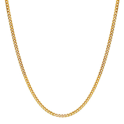 Collar forzada 750/oro amarillo de 18 quilates