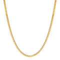 Panzer-Halskette 750/18 K Gelbgold