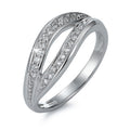 Anillo de dedo 750/oro blanco de 18 quilates Diamante 0.22 ct, 22 piedras, w-si