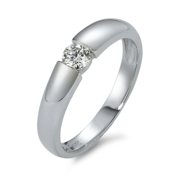 Solitärring 750/18 K vitguld diamant 0.20 ct, vsi Ø3.5 mm
