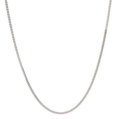 Collar forzada 750/oro blanco de 18 quilates