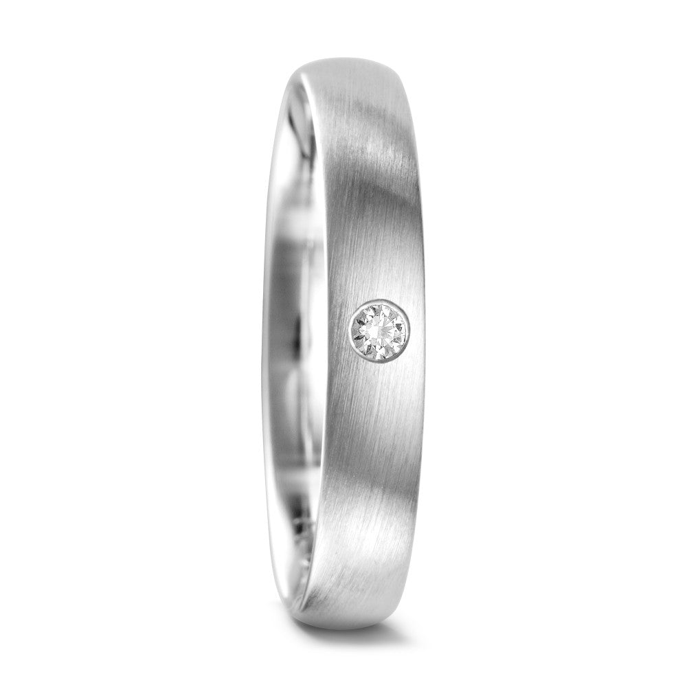 Partnerring 750/18 K vitguld diamant 0.04 ct, tw-vsi