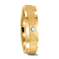 Alliance Or jaune 18K Diamant 0.037 ct, w-si
