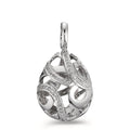Anhänger 750/18 K Weissgold Diamant 0.30 ct, 62 Steine, w-si