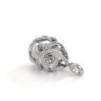 Anhänger 750/18 K Weissgold Diamant 0.30 ct, 62 Steine, w-si