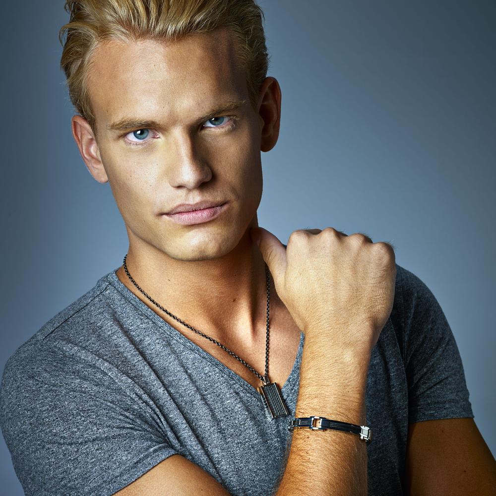 Chaînette avec pendentif Acier inoxydable PVD 50 cm