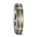 Ring Palladium 950, 18k Yellow Gold