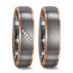 Ring Palladium 950, 18k Red Gold