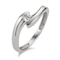 Ring 18k White Gold Diamond 0.10 ct, p1