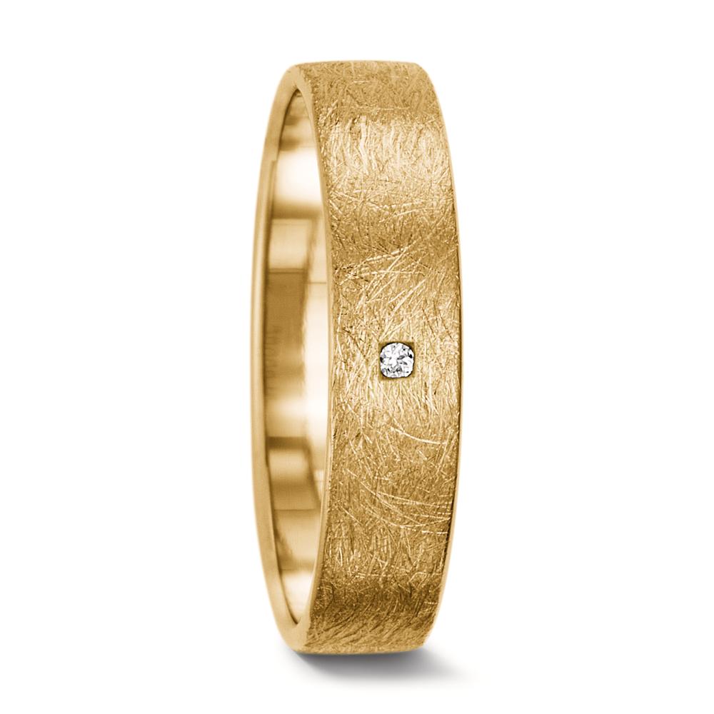 Anillo de pareja 750/oro amarillo de 18 quilates Diamante 0.008 ct, tw-vsi