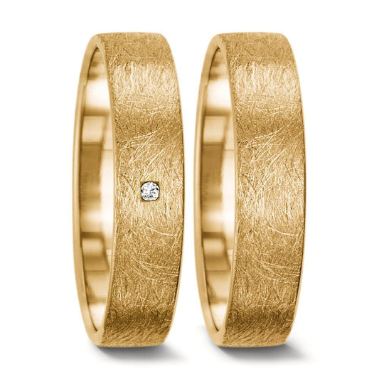 Anillo de pareja 750/oro amarillo de 18 quilates