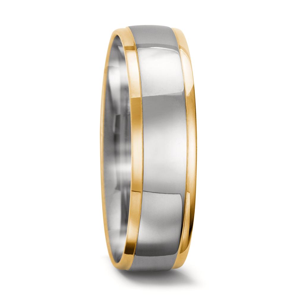 Wedding Ring 18k White Gold, 18k Yellow Gold