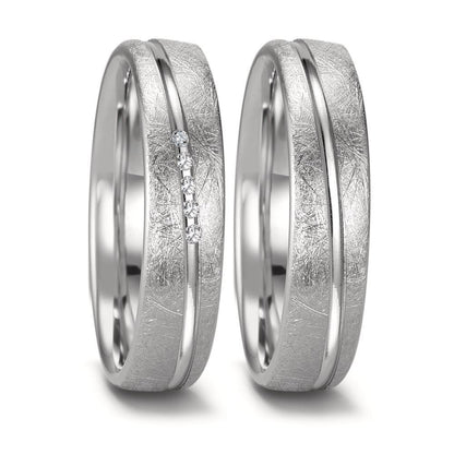 Partnerring 750/18 K Weissgold