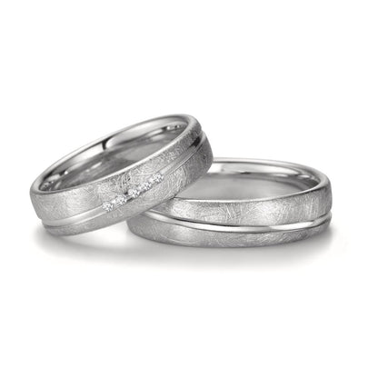 Partnerring 750/18 K Weissgold