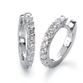 Hinged hoop 18k White Gold Diamond White, 0.50 ct, 20 Stones, brilliant, w-si