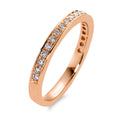 Minnesring 750/18 K rött guld diamant vit, 0.25 ct, 21 stenar, [Brillant], w-si