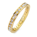 Minnesring 750/18 K gult guld diamant vit, 0.65 ct, 34 stenar, [Brillant], w-si