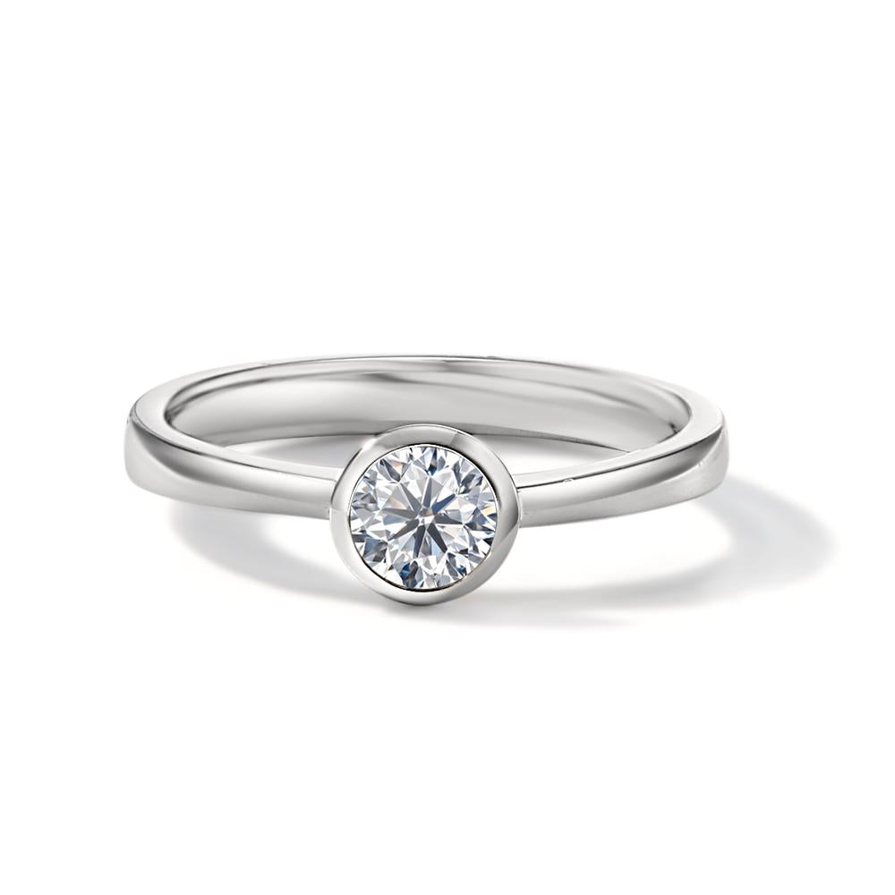 Solitärring 750/18 K vitguld diamant vit, 0.33 ct, [Brillant], w-si