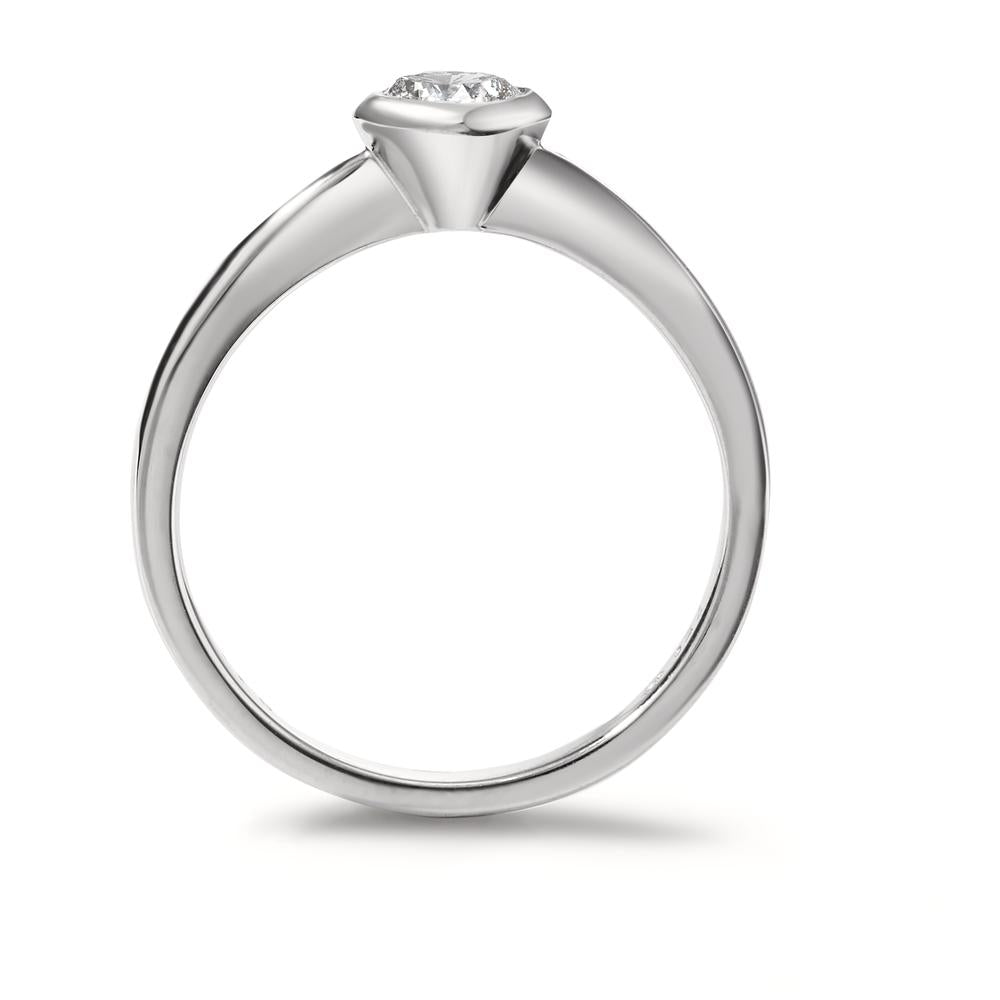 Solitärring 750/18 K vitguld diamant vit, 0.33 ct, [Brillant], w-si