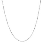 Necklace 18k White Gold Ø1 mm