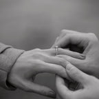 Anello solitario Oro bianco 750/18 carati Diamante 0.31 ct, 23 pietra, w-si